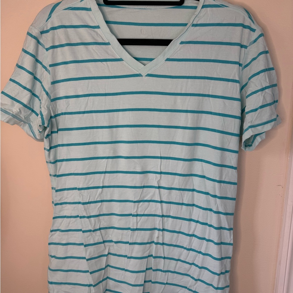 Striped V-Neck T-Shirt